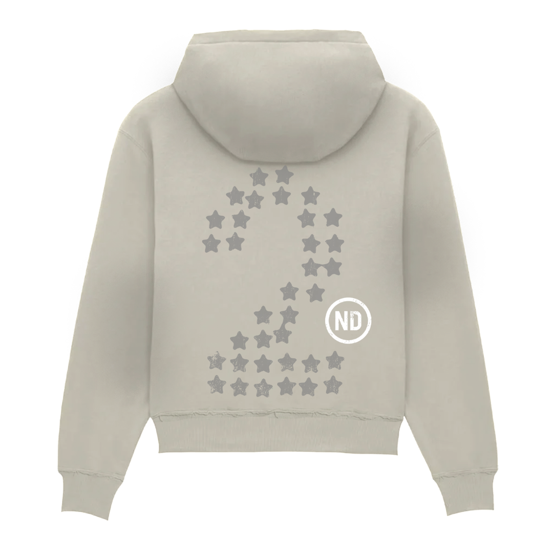 Nulli Broken Homme Zip-Up Hoodie (Grey)